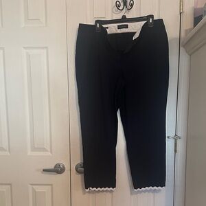 Talbots Women's Navy Ankle Pants